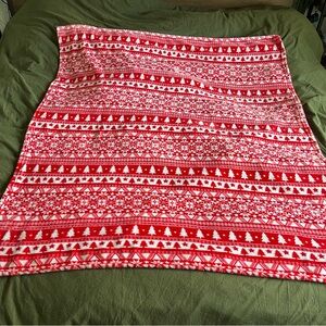 Red and White Festive Blanket Holiday